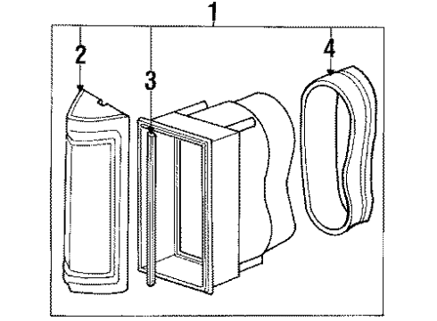 1986 Lincoln Continental Tail Lamps Diagram