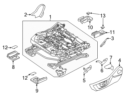 2023 Ford Mustang Tracks & Components Diagram 1 - Thumbnail