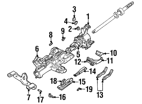 1994 Lincoln Town Car Housing & Components Diagram