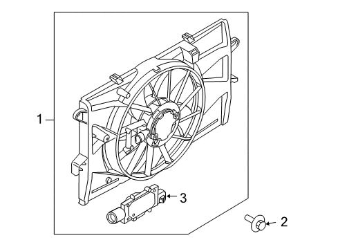 2018 Ford Police Interceptor Sedan Cooling System, Radiator, Water Pump, Cooling Fan Diagram