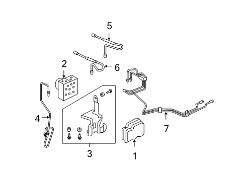 2007 Ford Edge Anti-Lock Brakes Diagram