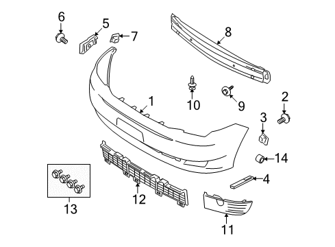 2011 Ford Flex Front Bumper Diagram