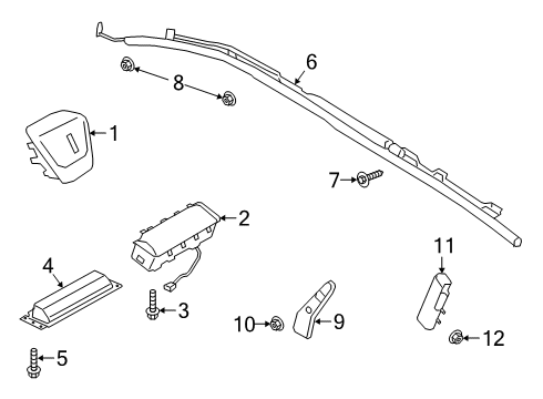 2022 Lincoln Corsair Air Bag Components Diagram 1 - Thumbnail