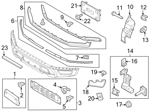 2022 Ford F-150 DUCT - AIR Diagram for ML3Z-17F803-C