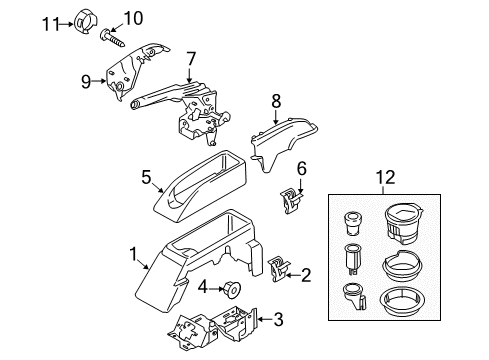 2019 Ford Transit-250 Console Diagram