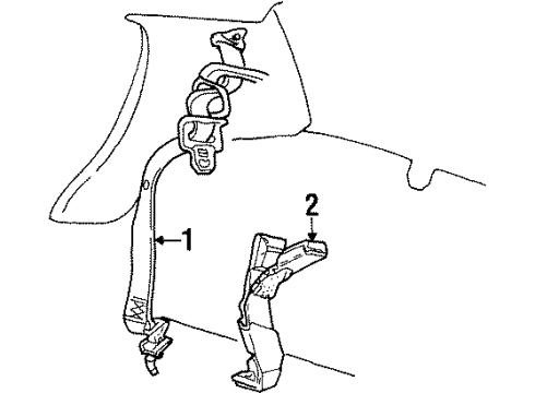 2001 Ford Crown Victoria Seat Belt Diagram