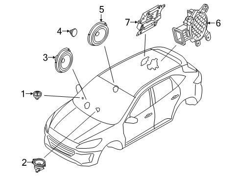 2021 Ford Escape Sound System Diagram 1 - Thumbnail