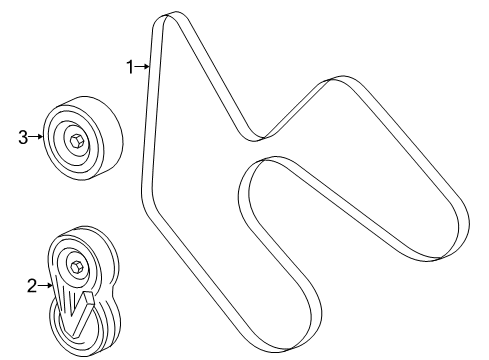 2002 Ford Explorer Belts & Pulleys Diagram