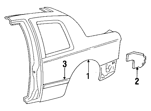 1992 Mercury Cougar Housing Diagram for F6SZ6327936A