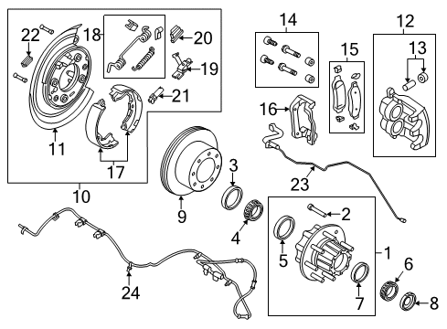 2011 Ford F-250 Super Duty Parking Brake Diagram 1 - Thumbnail