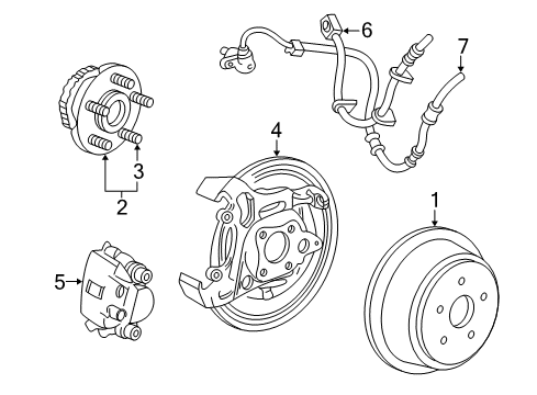 2007 Mercury Monterey Rear Brakes Diagram