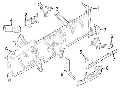 2024 Ford Expedition Instrument Panel Components Diagram