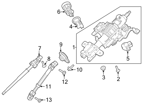 2018 Ford F-150 Anti-Theft Components Diagram