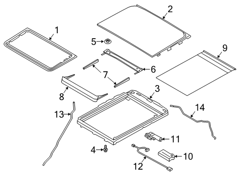 2021 Ford Explorer TUBE - WATER DRAIN Diagram for LB5Z-78502C52-C