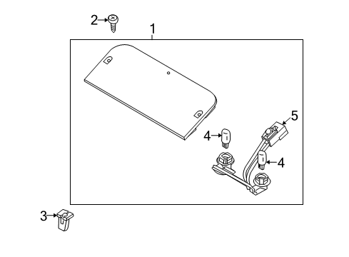 2012 Ford E-150 High Mount Lamps Diagram