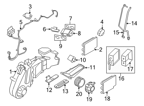 2006 Ford Freestyle Tube Assembly Diagram for 5F9Z-19835-AB