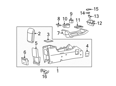 2005 Mercury Mariner Center Console Diagram