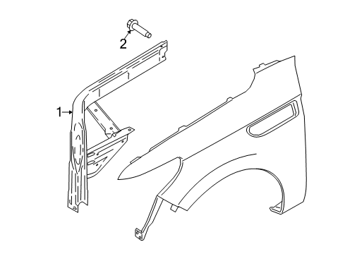 2024 Lincoln Navigator Structural Components & Rails Diagram