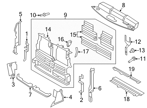 2017 Ford Edge Seal Diagram for FT4Z-8310-C