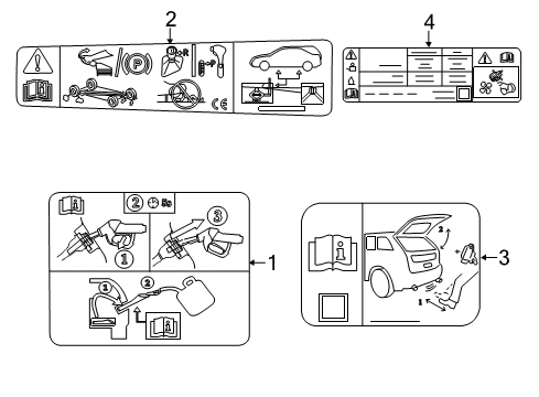 2019 Ford Escape Information Labels Diagram