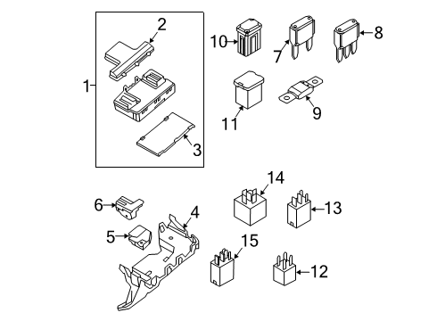 2016 Ford Edge Bracket - Relay Diagram for DG9Z-14A301-Q