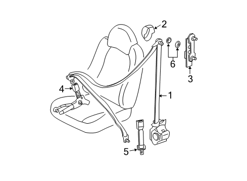 2010 Mercury Mariner Seat Belt Diagram