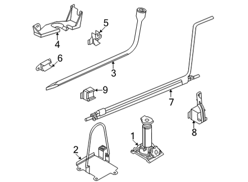 2018 Ford E-350 Super Duty Jack & Components Diagram