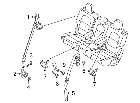 2018 Lincoln Navigator Seat Belt Diagram