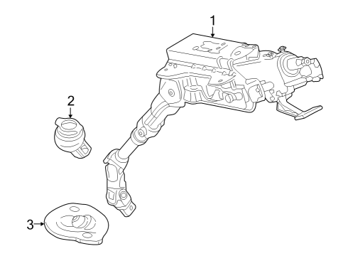 2023 Ford E-Transit Steering Column & Wheel, Steering Gear & Linkage Diagram