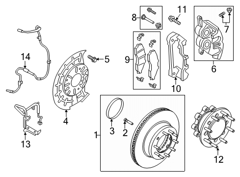 2020 Ford F-250 Super Duty Anti-Lock Brakes Diagram 2 - Thumbnail