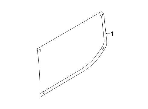 2023 Ford Transit-250 Glass - Side Panel Diagram 3 - Thumbnail