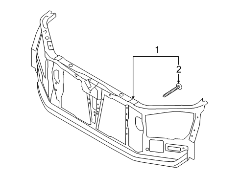 2023 Ford Ranger Radiator Support Diagram