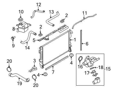 2011 Ford Flex Seal Diagram for AA8Z-8326-A