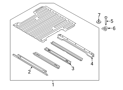 2018 Ford F-150 Floor & Rails Diagram