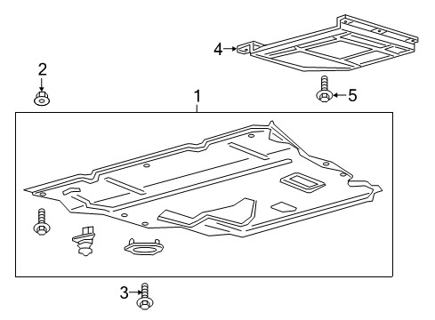 2018 Lincoln Continental Under Cover & Splash Shields Diagram