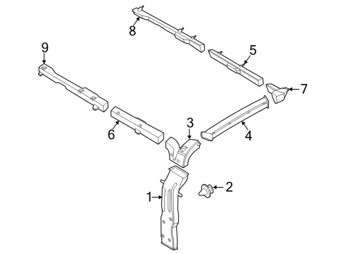 2019 Ford Transit-250 Ducts & Louver Diagram