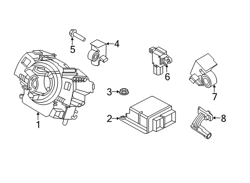 2023 Lincoln Aviator Air Bag Components Diagram