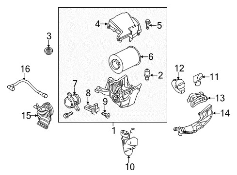 2017 Ford Focus Filters Diagram 2 - Thumbnail