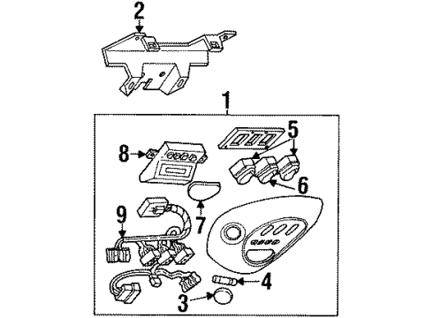 2000 Lincoln Navigator Overhead Console Diagram