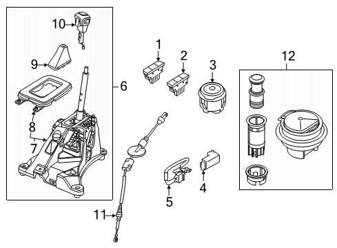 2020 Ford Ranger SWITCH ASY - STEERING WHEEL Diagram for KB3Z-9C888-E