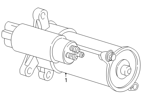 2007 Ford Five Hundred Starter Motor Assembly Diagram for 6F9Z-11V002-ARM1