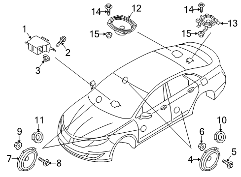 2020 Lincoln MKZ Sound System Diagram