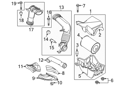 2015 Lincoln MKC Air Intake Diagram