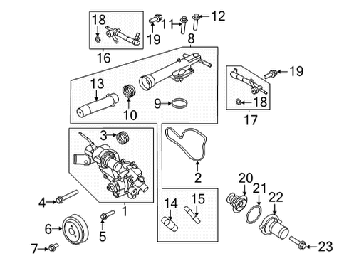 2022 Ford Bronco Water Pump Diagram