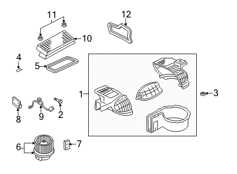 2006 Ford Focus Blower Motor & Fan Diagram