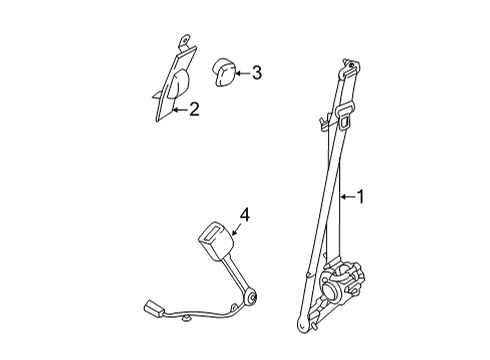 2023 Ford F-150 Seat Belt Diagram 2 - Thumbnail