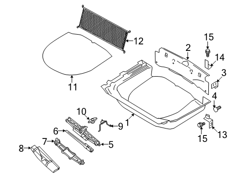 2008 Ford Taurus X Interior Trim - Rear Body Diagram