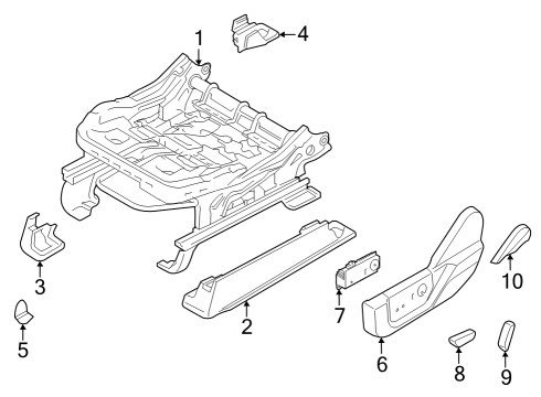 2023 Ford F-150 Lightning Tracks & Components Diagram