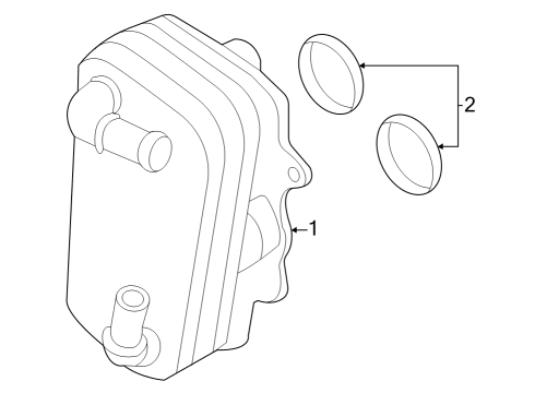 2023 Ford F-350 Super Duty Oil Cooler Diagram