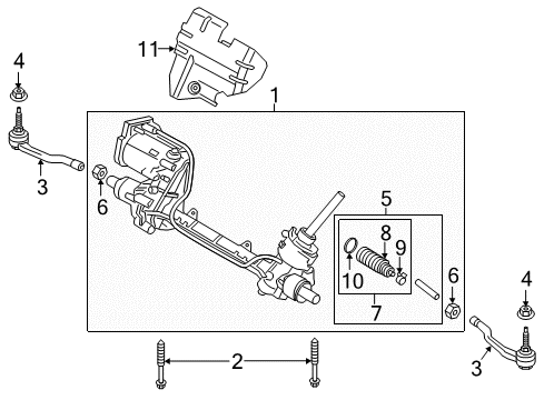 2018 Lincoln Continental Steering Column & Wheel, Steering Gear & Linkage Diagram